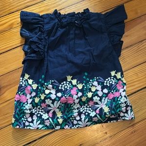 Janie and jack girls ruffle sleeve top size 6